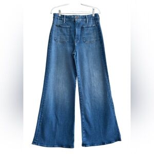 MOTHER Patch Pocket Roller Flare Jeans in Eager Beaver